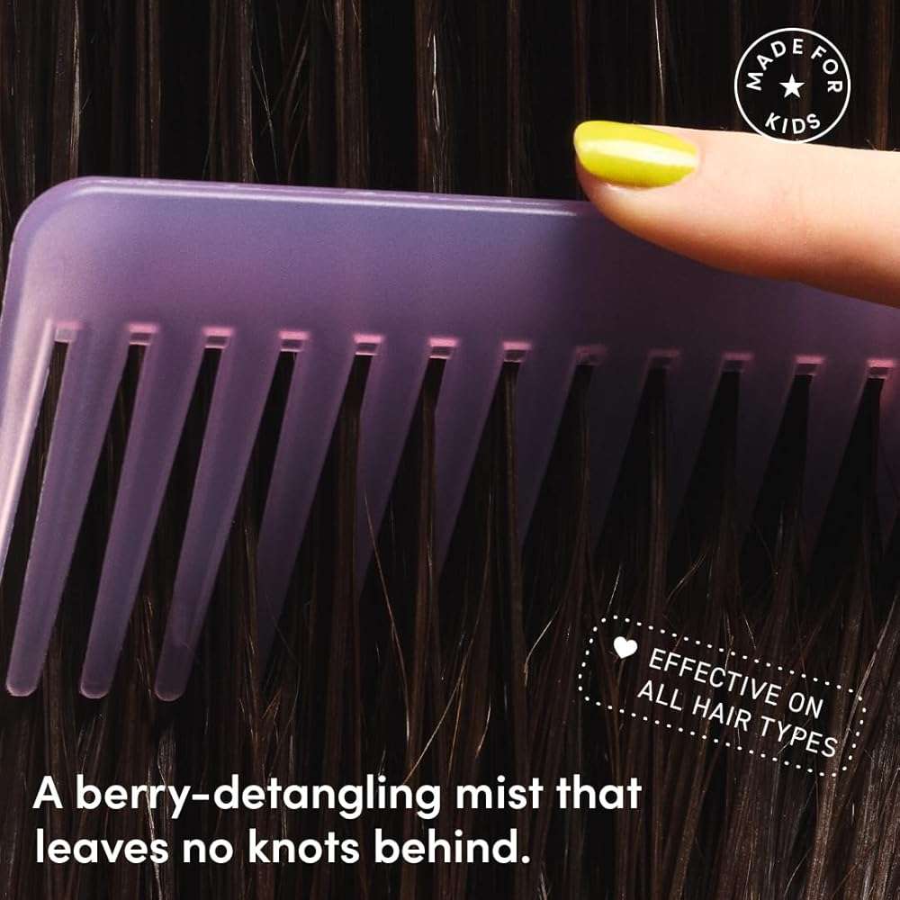 Evereden Kids Detangler Spray | No Silicones, Dermatologist-Tested, EWG Verified | 4-in-1 Leave-In Conditioner for Girls & Curly Hair, Wet or Dry | Vegan, No Sulfates, Paraben or Phthalate - Image 4