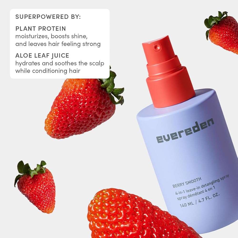 Evereden Kids Detangler Spray | No Silicones, Dermatologist-Tested, EWG Verified | 4-in-1 Leave-In Conditioner for Girls & Curly Hair, Wet or Dry | Vegan, No Sulfates, Paraben or Phthalate - Image 7