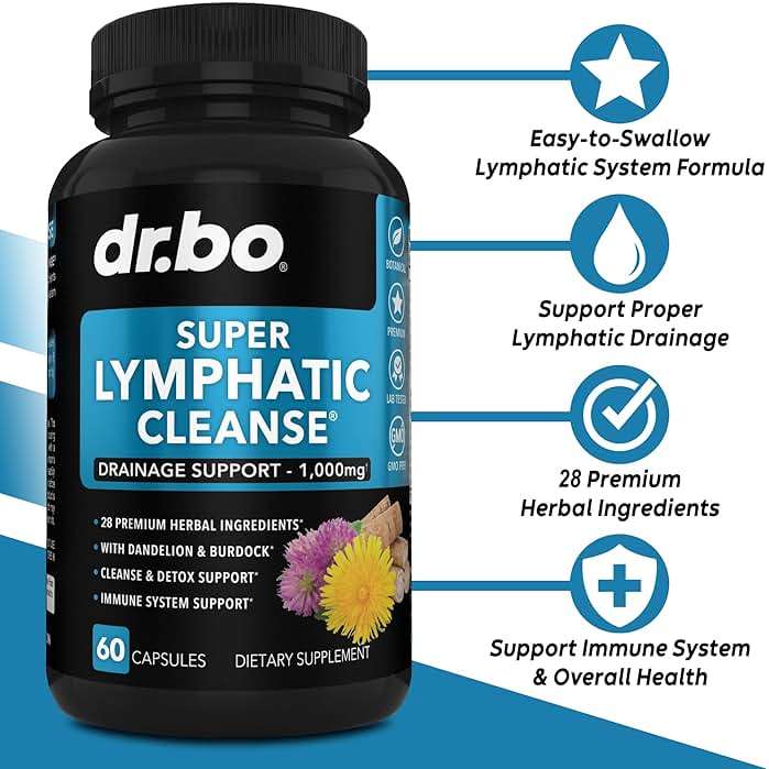 Water Pills Diuretics & Lymphatic Drainage Supplements - Natural Away Pills Water Retention & Organic Lymphatic Support Liquid Drops Cleanse - Fluid & Lymph System Support Supplement Detox - Image 3