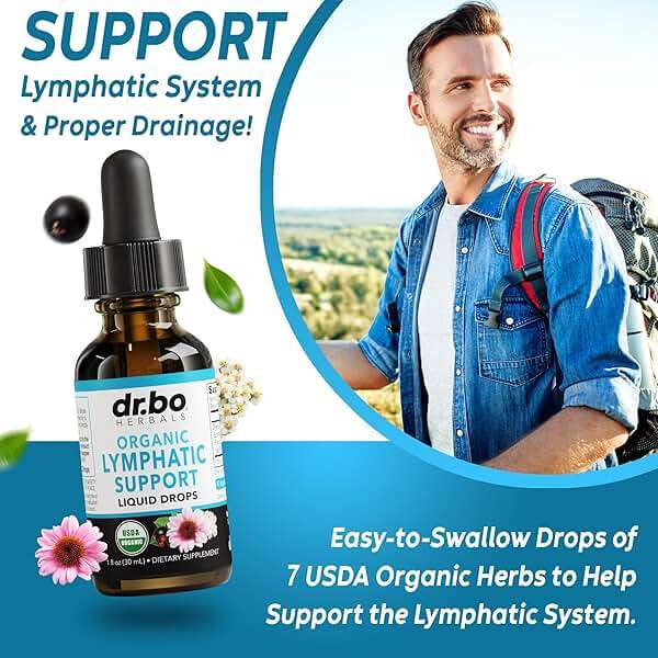 Water Pills Diuretics & Lymphatic Drainage Supplements - Natural Away Pills Water Retention & Organic Lymphatic Support Liquid Drops Cleanse - Fluid & Lymph System Support Supplement Detox - Image 6