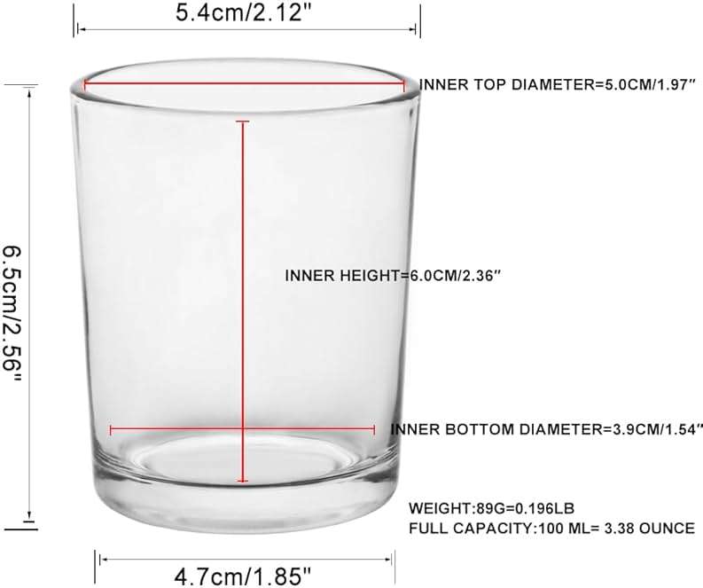 BTGLLAS 36pcs Clear Glass Tea Light Holders - Votive Candle Holders Bulk for Weddings Events - Glass Votives for Wedding Centerpieces, Christmas, Thanksgiving - Candle Accessories Decor (36, Clear) - Image 3
