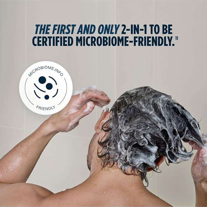 Nutrafol Men's Shampoo and Conditioner 2-in-1, Cleanses, Hydrates, Unclogs Pores, Improves Hair Volume & Strength, Physician-formulated for Thinning Hair, Color Safe, Sulfate Free - 8.1 Fl Oz Bottle - Image 4