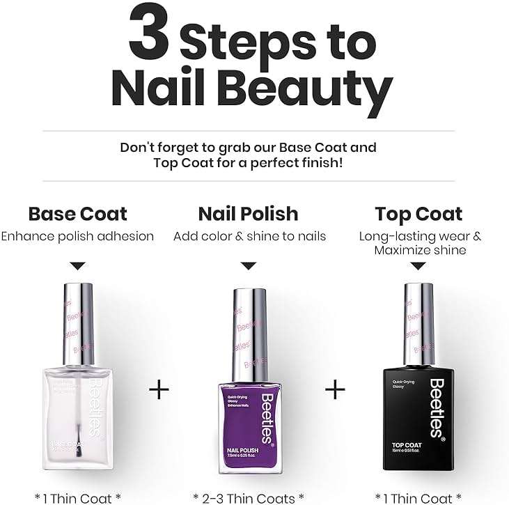 Beetles Nail Polish Set, 6 Colors Quick Dry Jelly Nail Polish Kit, & Sheer Jelly Syrup Nails Enchanted Night Gifts for Women Salon DIY Manicure Kit - Image 7