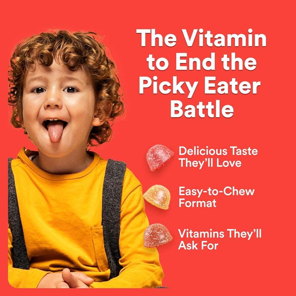 SmartyPants Kids Multivitamin Gummies with Omega 3 DHA/EPA, Vitamins D3, C, B12, B6, A, K, and Zinc, Gluten Free, Clean Label, Three Fruit Flavors, 60 Gummies (30 Day Supply) - Image 5