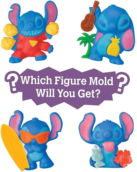Cra-Z-Art Stitch The World of Mini Mania Figure Maker, Make a Mini Stitch Modelite Figure, Collectible Bling Bag Inspired Kids Toys for Ages 3 and Up - Image 4