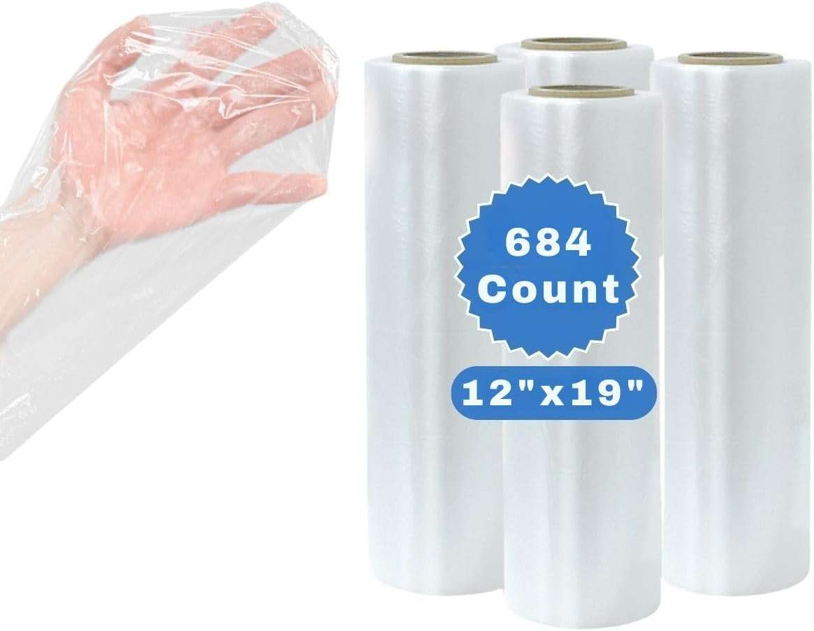 TP Plastic Paraffin Wax Bags for Hands and Feet 684 Count, 12" x 19" Disposable Plastic Liners for Paraffin Wax Machine, Bath Gloves and Socks Covers for Hand Foot Spa Treatment, Moisturizing Use - Image 1