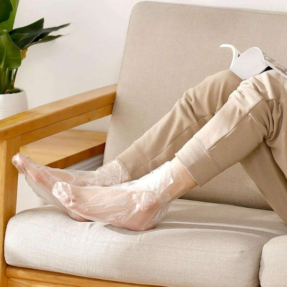 TP Plastic Paraffin Wax Bags for Hands and Feet 684 Count, 12" x 19" Disposable Plastic Liners for Paraffin Wax Machine, Bath Gloves and Socks Covers for Hand Foot Spa Treatment, Moisturizing Use - Image 8