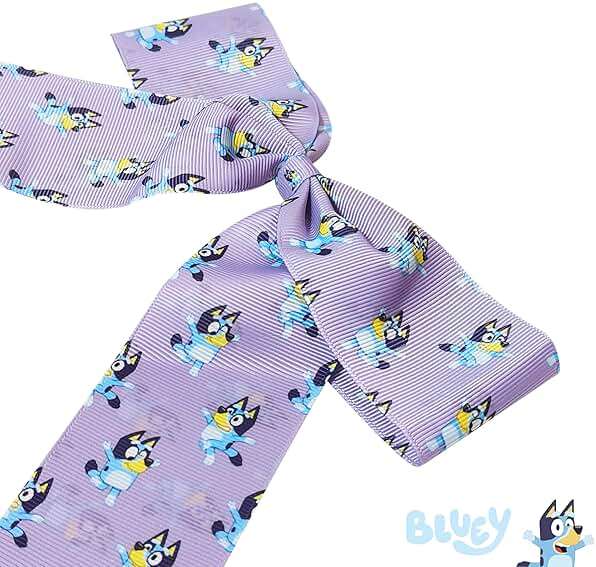 LUV HER Bluey Hair Bows For Girls - One Large Printed Hair Bow Featuring your Favorite Bluey Characters - Alligator Clip - Large Bows for Daily Styling or Special Occasions, Ages 3+ - Image 5