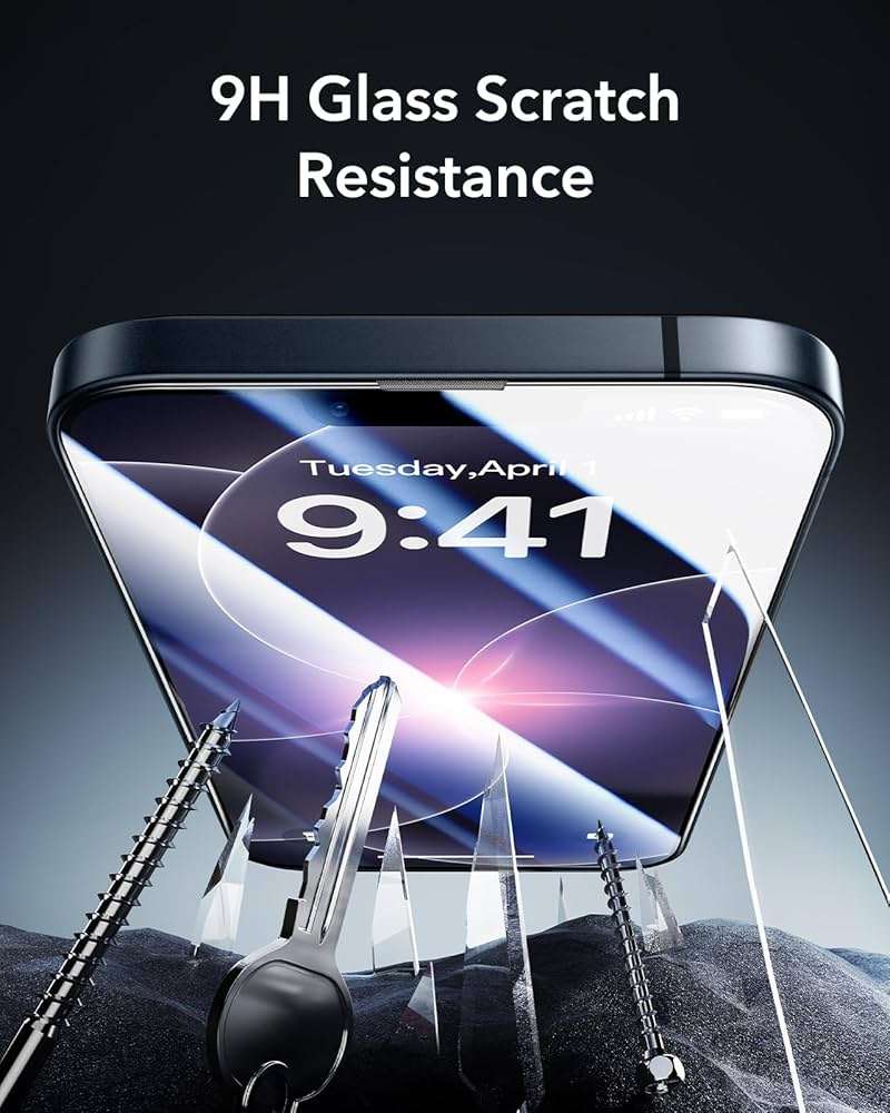 ESR 3 Pack 9H+ Glass for iPhone 17e/iPhone 16e/iPhone 14/iPhone 13/13 Pro Screen Protector, [Military Grade Shatterproof, Armorite Ultra-tough Full Coverage Tempered Glass with UltraFit Tray - Image 6