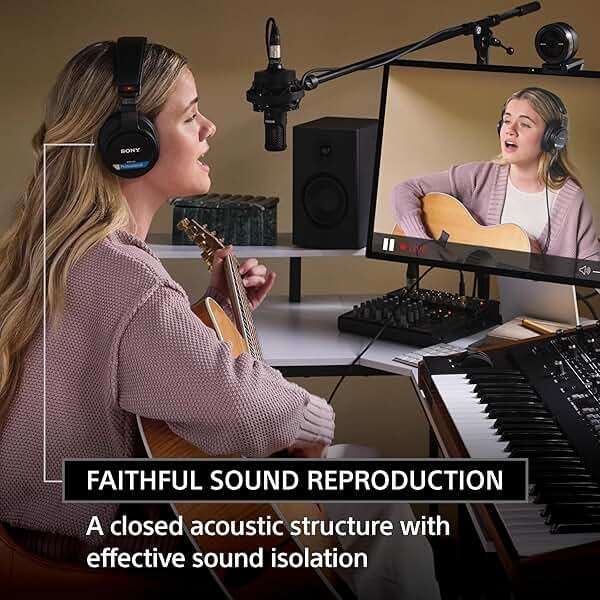 Sony MDR-M1 Professional Reference Closed Monitor Headphones - Image 6