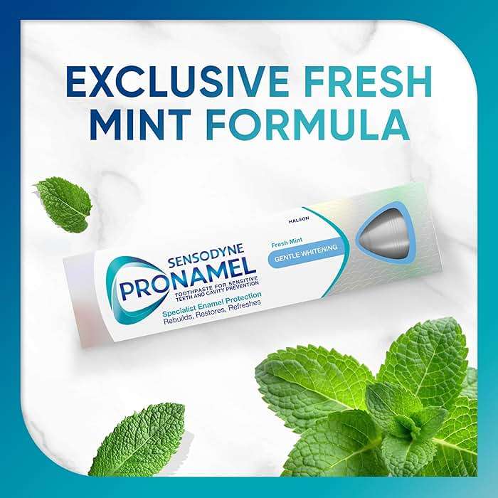Sensodyne Pronamel Gentle Teeth Whitening Enamel Toothpaste for Sensitive Teeth, to Reharden and Strengthen Enamel, Amazon Exclusive, Fresh Mint - 4 Ounces (Pack of 4) - Image 2