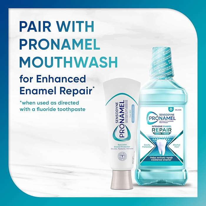 Sensodyne Pronamel Gentle Teeth Whitening Enamel Toothpaste for Sensitive Teeth, to Reharden and Strengthen Enamel, Amazon Exclusive, Fresh Mint - 4 Ounces (Pack of 4) - Image 6