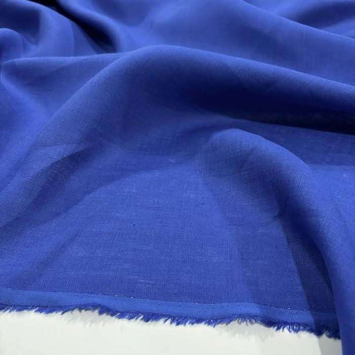 100% Linen Fabric Royal Blue European Linen, Dress-Clothing-Skirt Fabric, Home Textile(1.64 Yards or 59 inch Width) - Image 2