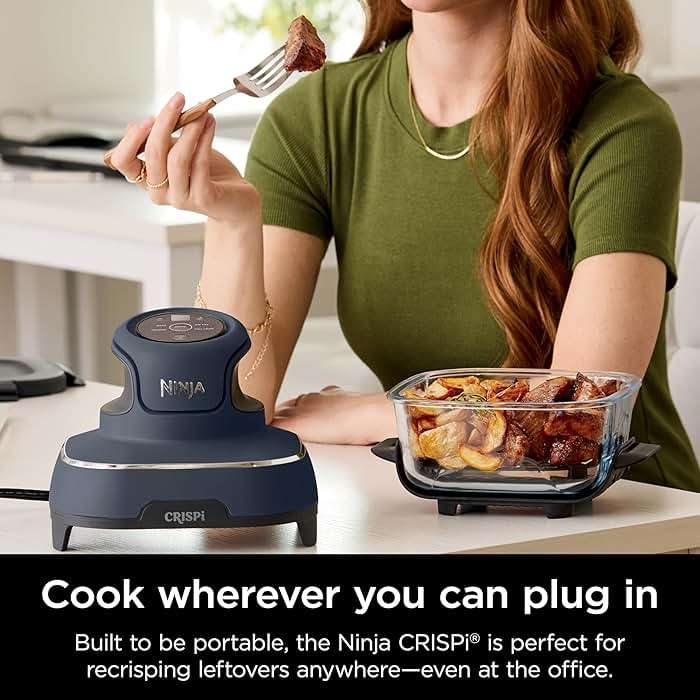 Ninja Crispi 4 in 1 Glass Air Fryer, 450°F, Non Toxic, 4QT and 6 Cup Containers with Lids, Dishwasher Safe, Cyberspace Gray, 1 Count, FN101GY - Image 11