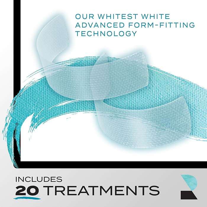 Rembrandt Teeth Whitening Strips, Deeply White, Enamel-Safe, 40 Whitening Strips (20 Treatments) - Image 6