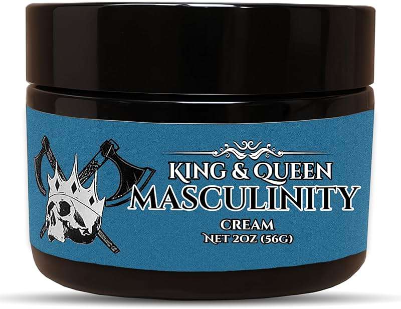 Masculinity Cream for Men – Herbal Vitality, Confidence & Daily Energy Support | Masculine Balance Blend 2 oz – King & Queen Wellness - Image 1