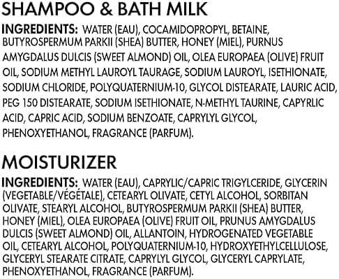 Shea Moisture Baby Care Set – Relaxing Nighttime Shampoo & Bath Milk + Body Cream for Delicate Skin, Manuka Honey & Lavender (2 Piece Set) - Image 3