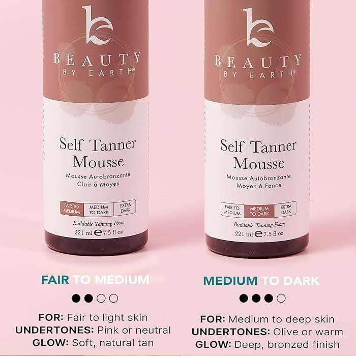 Self Tanner Tanning Mousse Kit - USA Made with Natural & Organic Ingredients, Tan Kit with Kabuki Brush & Mitt, Tanning Foam for Fake Tan, Non Toxic Sunless Tanner, Self Tanners Best Sellers - Image 7