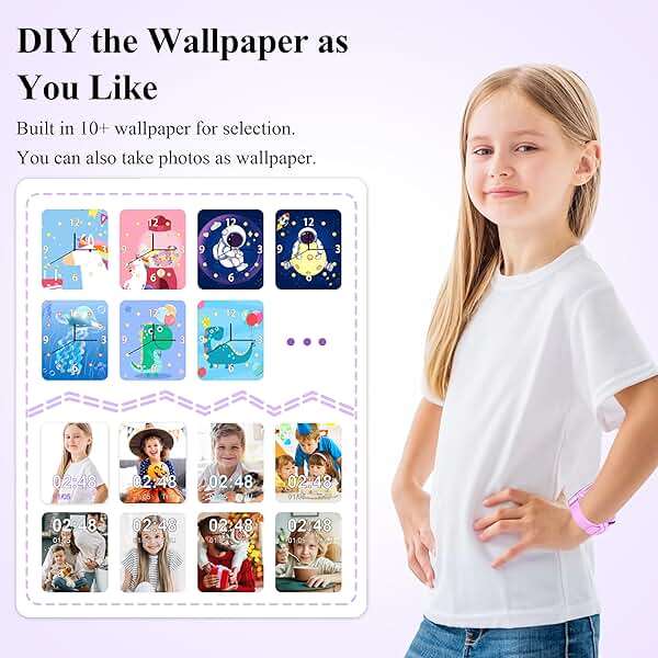 KALINCO Kids Smart Watch, 30+ Games Camera Video Pedometer Kids Watch, Music Player, Alarm, Audiostory, Torch, Step Counter, Educational Toys for Children Age 5-12 - Image 6