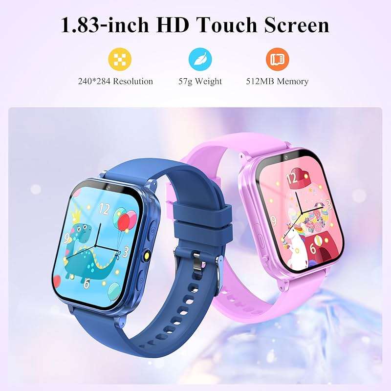KALINCO Kids Smart Watch, 30+ Games Camera Video Pedometer Kids Watch, Music Player, Alarm, Audiostory, Torch, Step Counter, Educational Toys for Children Age 5-12 - Image 7