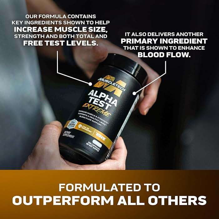 MuscleTech Testosterone Booster for Men, AlphaTest (150 Capsules) - Workout Testosterone Supplement for Men - Sports Nutrition Testosterone Booster for Endurance, Strength & Muscle Builder - Image 3