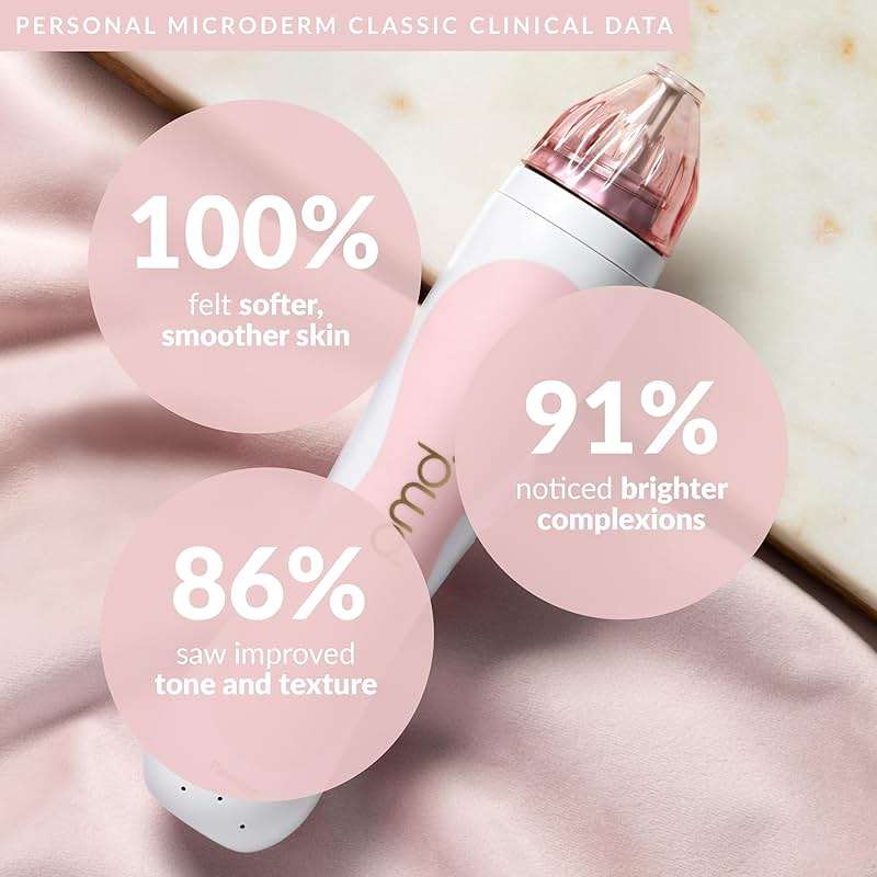PMD Beauty Personal Microderm Classic - At-Home Use, Facial Exfoliator Tool, Microdermabrasion Machine Kit for Face and Body Skincare - Image 3