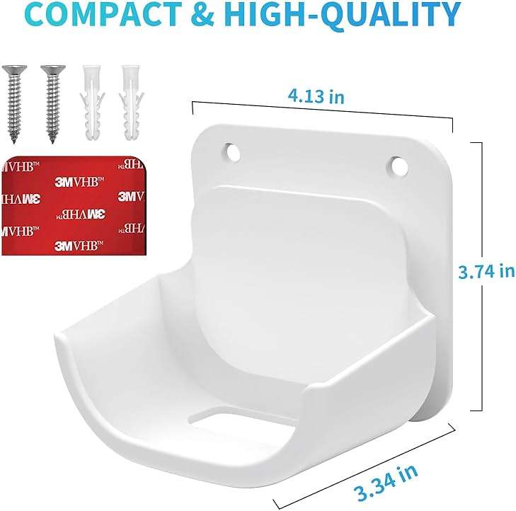 2Pack Wall Mount Holder for eero 6 Plus 6+ and eero 6 Router Mesh Wi-Fi System,Wall Mount Stand Bracket for eero 6 Plus and eero 6 tri-Band Mesh,Wall Bracket for eero 6+ Extender Router Wire Organizer - Image 8