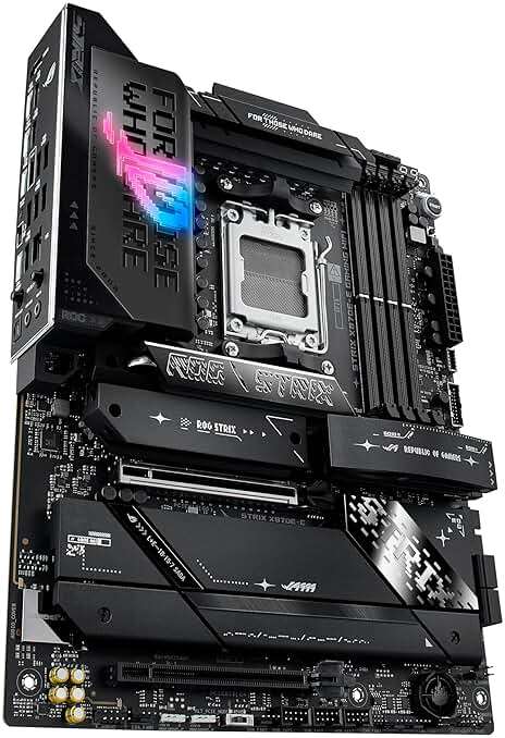 ASUS ROG Strix X870E-E Gaming WiFi AMD AM5 X870 ATX Motherboard 18+2+2 Power Stages, Dynamic OC Switcher, Core Flex, DDR5 AEMP, WiFi 7, 5X M.2, PCIe® 5.0, Q-Release Slim, USB4®, AI OCing & Networking - Image 7