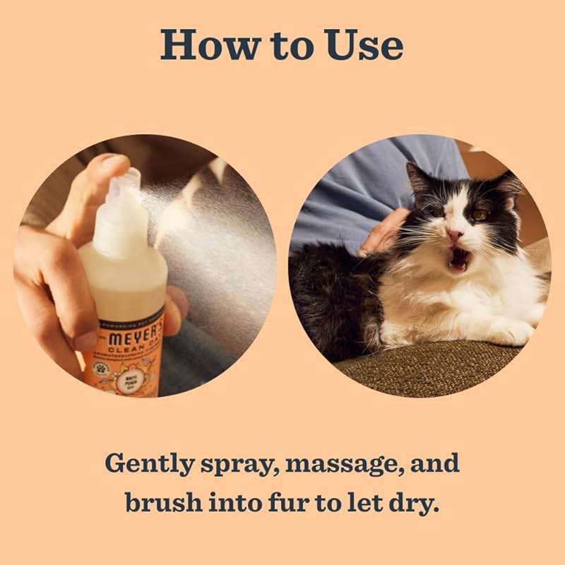 MRS. MEYER'S Clean Day Cat Deodorizing Spray, White Peach Scent, 8oz - Image 5