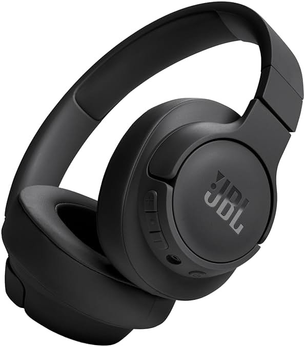 JBL T720BTBLK Tune 720BT Over The Ear Headphones - Black - Product Image