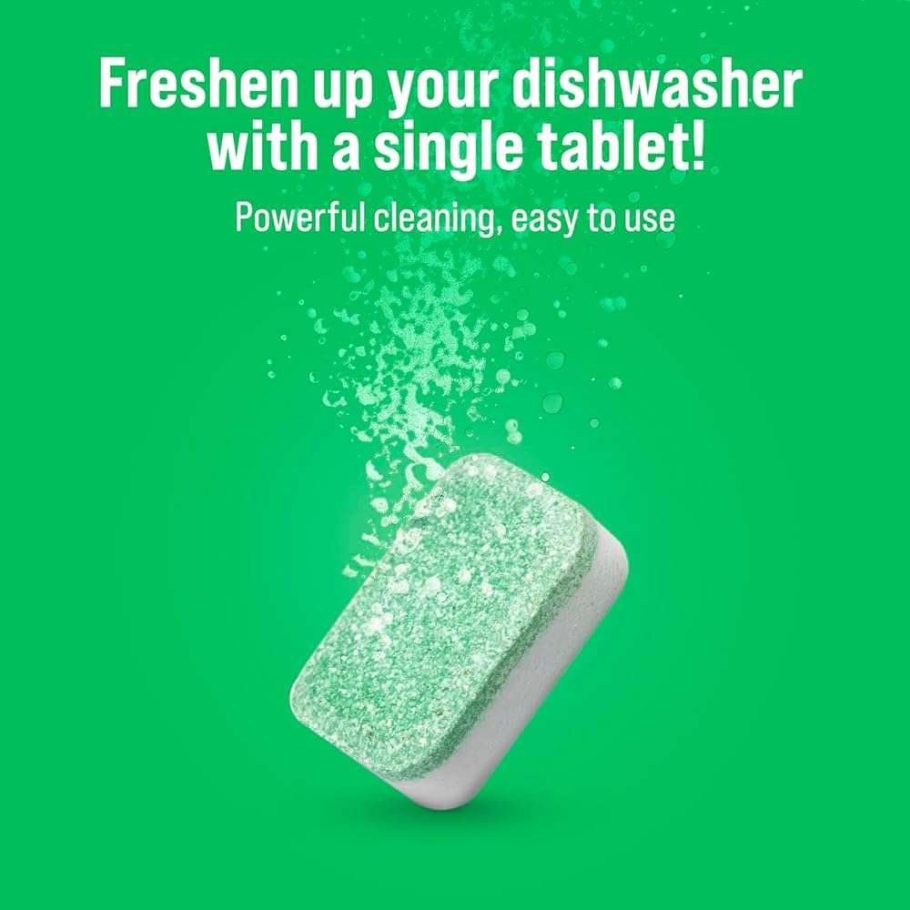 Rockin' Green Deep Cleaning and Deodorizing Tablets for Dishwashers, Washing Machines, and Garbage Disposals, Removes Odor and Residue (Dishwasher Cleaning Tablets, 8 Pack) - Image 5