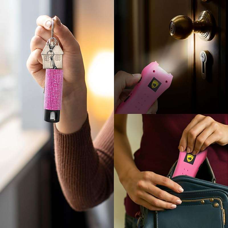 Guard Dog Security Pepper Spray and Stun Gun Flashlight, Rechargeable, Self-Defense Keychain for Women, Pepper Spray Stun Gun Combo, Personal Security Value Set, Rechargeable Flashlight - Image 6