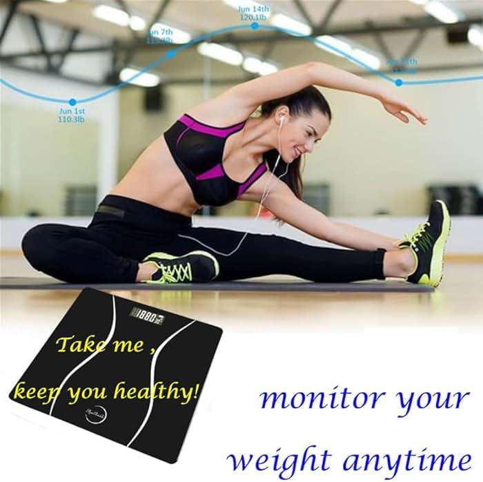 Scale for Body Weight, Digital Bathroom Scale, Weight Scales for People,Body Scale,Black,Max:400LB/180KG,2 Weighing Units: LB/KG - Image 7