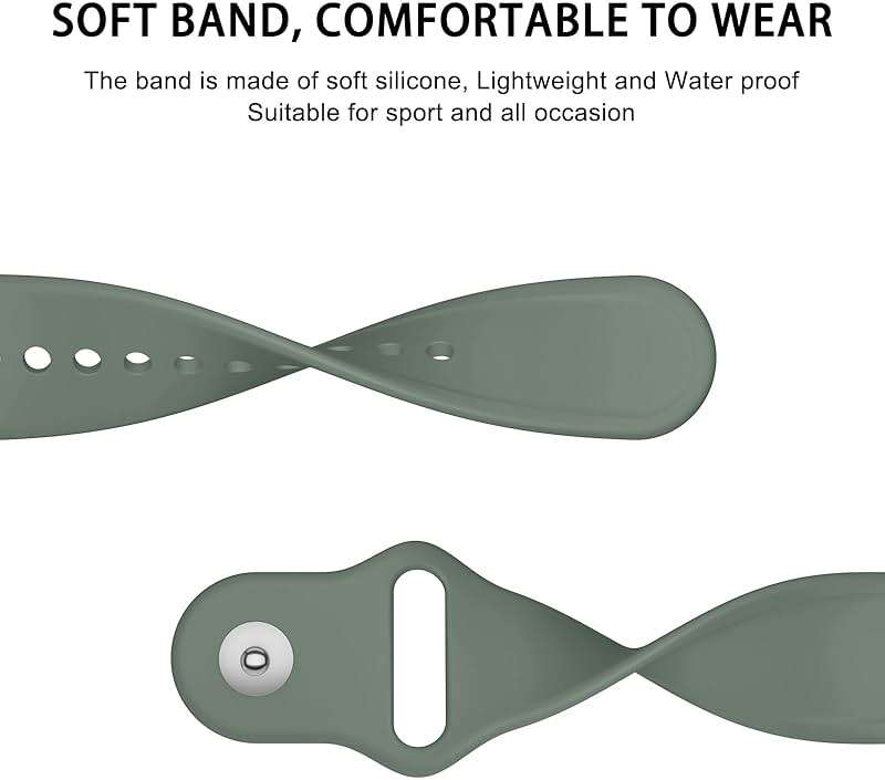 Vanjua Band Compatible with Fitbit Charge 6 Bands Women Men, Soft Silicone Adjustable Waterproof Sport Replacement Wristbands Strap for Fitbit Charge 6 / Charge 5 Fitness Tracker Accessories - Image 4
