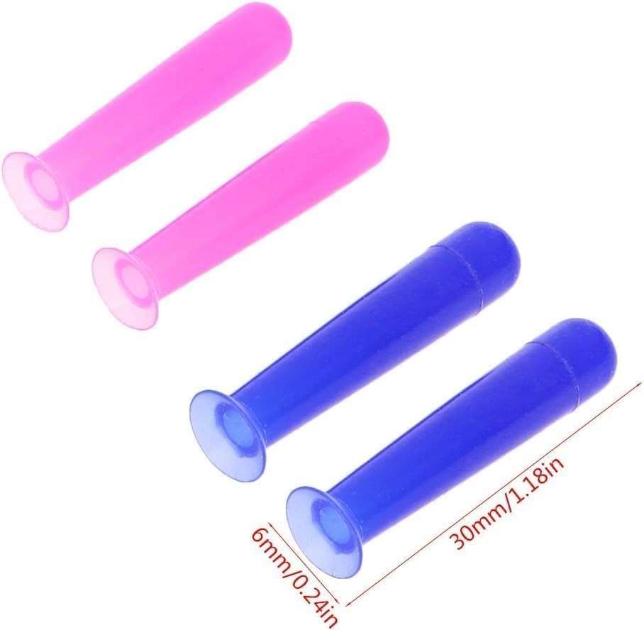 2Pcs Handy Silicone Contact Lenses Small Suction Cups Stick RGP Inserter Remover Contact Lens Cases Accessories for Health and Household Contact Lens Care(Blue) - Image 2