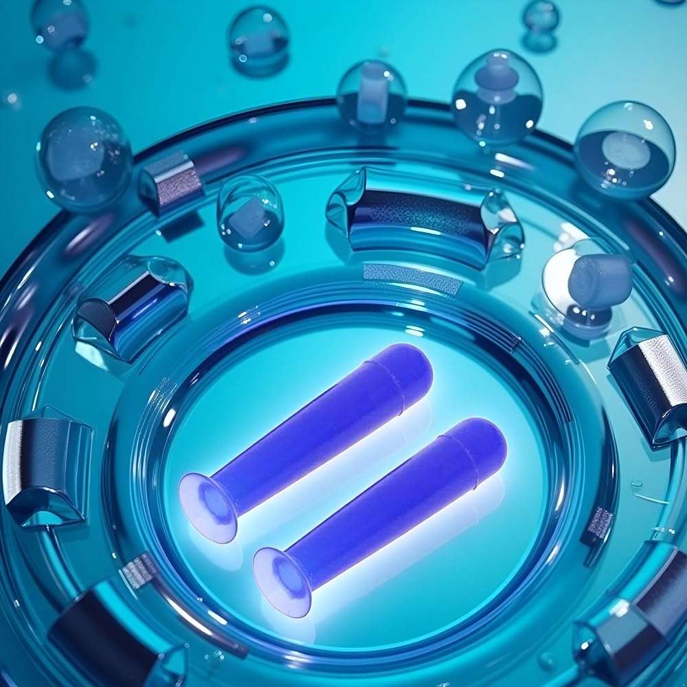 2Pcs Handy Silicone Contact Lenses Small Suction Cups Stick RGP Inserter Remover Contact Lens Cases Accessories for Health and Household Contact Lens Care(Blue) - Image 7