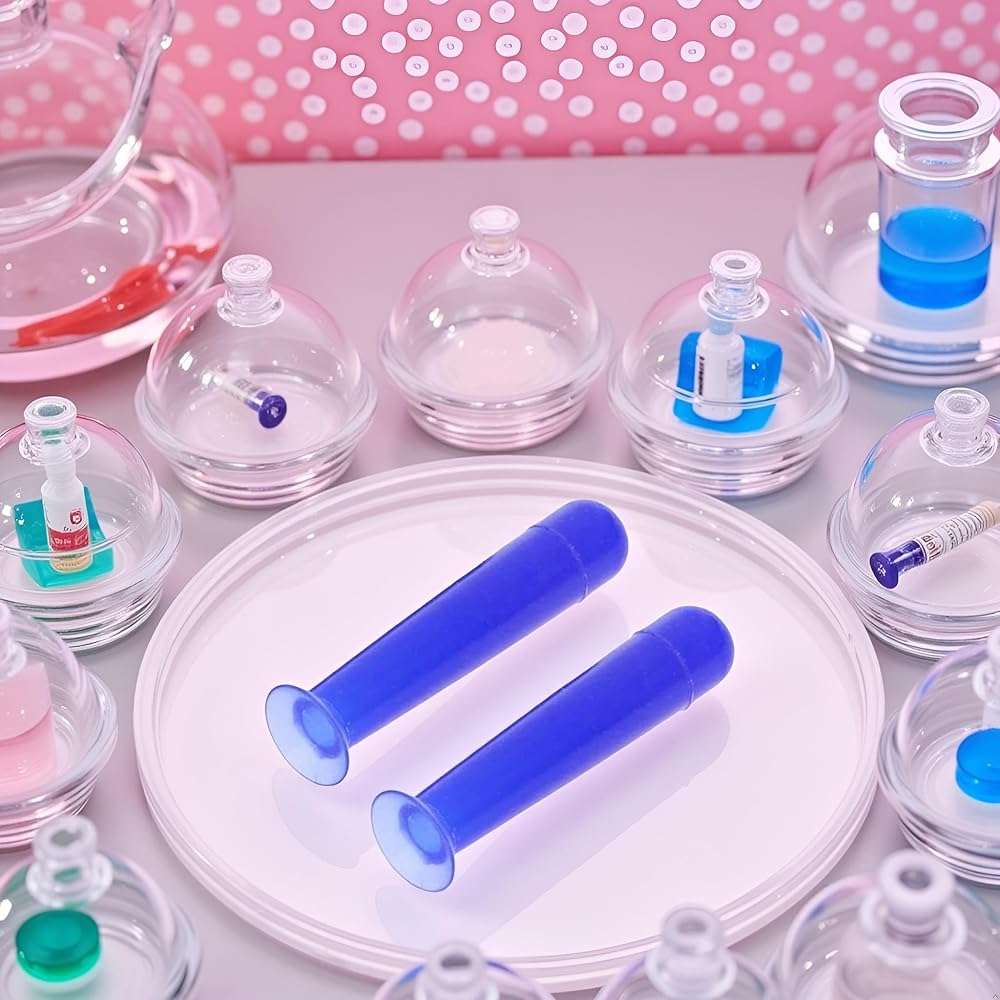 2Pcs Handy Silicone Contact Lenses Small Suction Cups Stick RGP Inserter Remover Contact Lens Cases Accessories for Health and Household Contact Lens Care(Blue) - Image 8