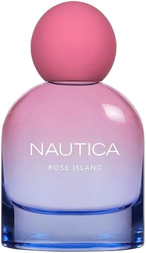 Nautica for Her Rose Island Eau De Parfum, 1.6 Fl Oz (Pack of 1), Notes of Lemon, Rose, and Musk, Women's Fragrance, Long Lasting, Mood-Boosting Fragrance, Vegan Formula - Product Image