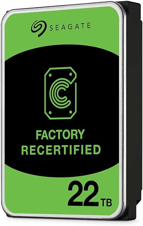 Seagate Exos 22TB SATA HDD 6Gb/s 7200RPM 3.5-inch Enterprise Hard Drive (ST22000NM000C) (Renewed) - Image 2