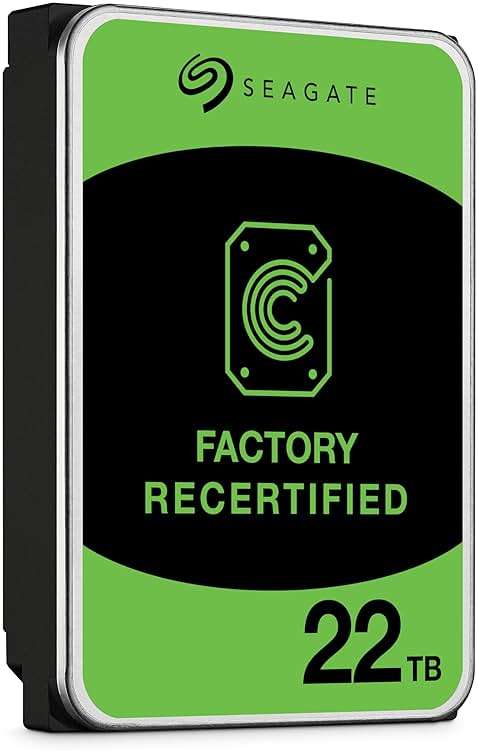 Seagate Exos 22TB SATA HDD 6Gb/s 7200RPM 3.5-inch Enterprise Hard Drive (ST22000NM000C) (Renewed) - Image 3