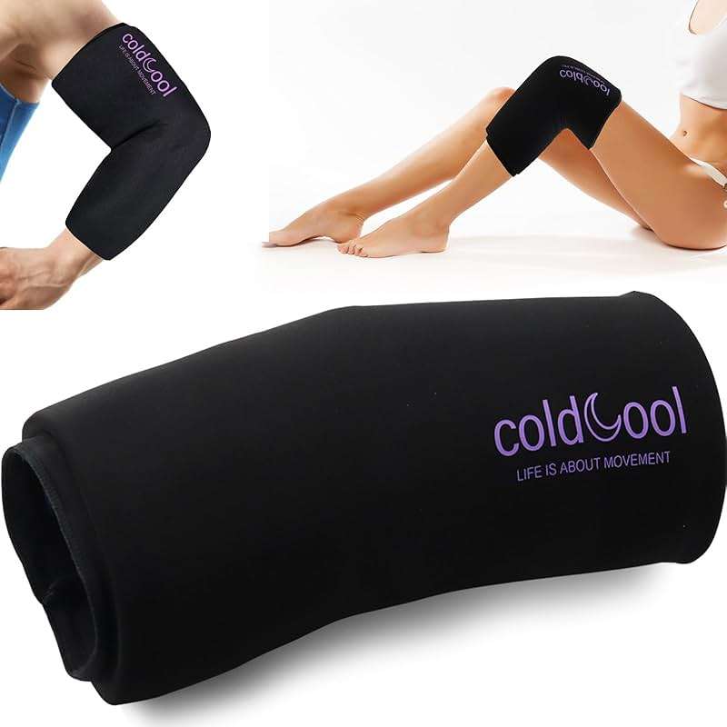 Coldcool Knee Ice Pack Wrap for Meniscus Tear & ACL Recovery - Reusable Gel Cold Compression Sleeve. - Image 1