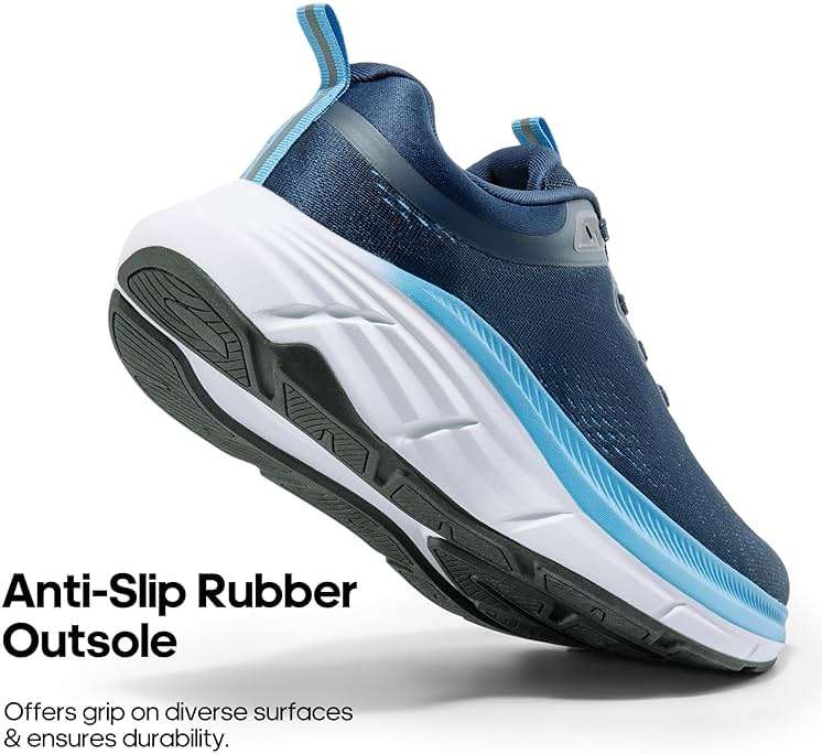 NORTIV 8 Men's Walking Shoes Running Tennis Cushioning ActiveBreeze Non Slip Athletic Gym Workout Comfortable Fashion Sneakers - Image 3