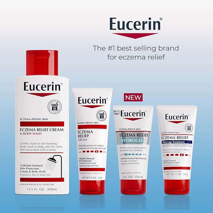 Eucerin Eczema Relief Hydrogel for Dry, Itchy, Eczema-Prone Skin, Fragrance Free and Steroid Free Body Moisturizer for Dry Skin, 5 Fl Oz Tube - Image 10