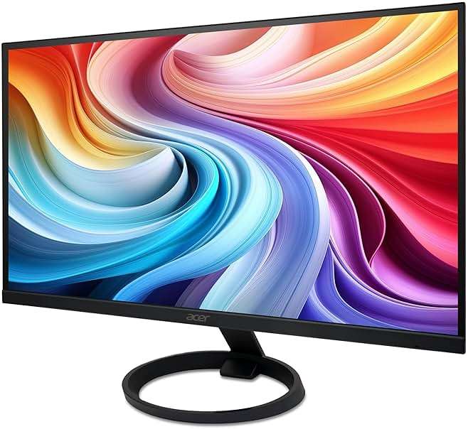 Acer R240Y G0bi 23.8" IPS Full HD (1920 x 1080) Ultra-Thin Gaming Office Monitor | Adaptive-Sync Support (FreeSync Compatible) | Up to 120Hz Refresh | 1ms (VRB) | 99% sRGB | Tilt | HDMI & VGA Ports - Image 11