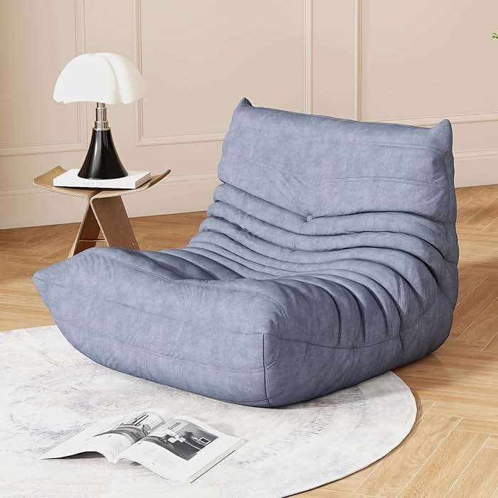 Snug Sofee Bean Bag Chairs for Adults, Bean Bag Sofa - Adult Size with Soft Waterproof Fabric for Living Room, Apartments, Reading Corner, Gaming, and Movie Venue (Gray) - Image 1