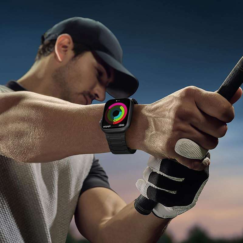 SNBLK Magnetic Watchband Compatible with Apple Watch for Men 44mm 45mm 46mm 49mm 42mm 41mm 40mm 38mm Women, Silicone Sport Strong Magnet Strap for iWatch Series 11 Ultra 3 Ultra 2 Se 10 9 8 7 6 5 4 1 - Image 7
