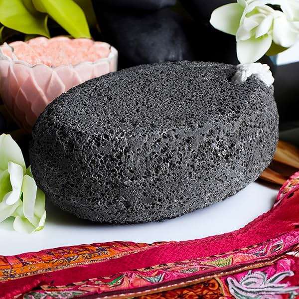 Pumice Stone for Feet - Black Natural Lava Stone Callus Remover, Foot Exfoliation, Hand Scrub, Pedicure Tool and Dry Skin Remover - Promotes Healthy Foot Care - Image 4