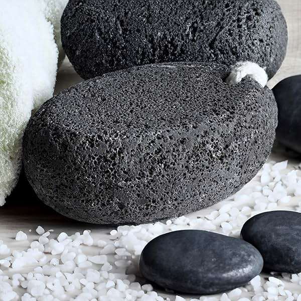 Pumice Stone for Feet - Black Natural Lava Stone Callus Remover, Foot Exfoliation, Hand Scrub, Pedicure Tool and Dry Skin Remover - Promotes Healthy Foot Care - Image 5