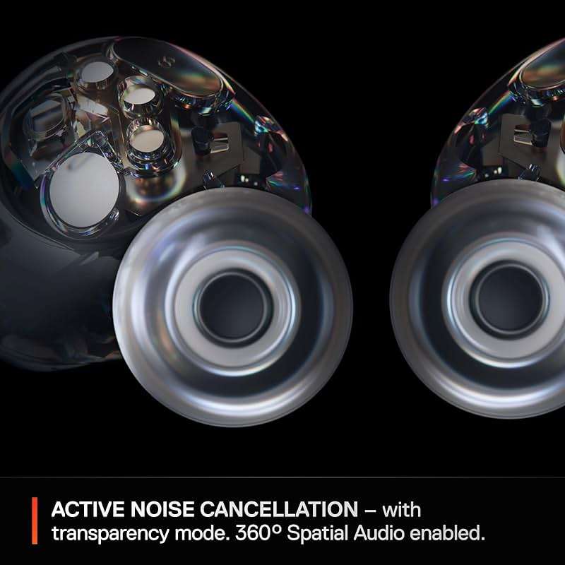 SteelSeries Arctis GameBuds for Xbox/PC/PS5/Switch/Mobile — Quick-Switch 2.4GHz+Bluetooth 5.3 — Active Noise Cancelling — Mobile App — Water Resistant IP55 — 40H Battery with Qi Charging Case - Black - Image 9