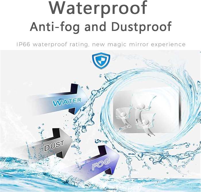Soulaca 43 inches Large Smart TV Mirror 4K Screen Vanishing IPX6 Waterproof for Bathroom SPA Goo-Gle System WiFi Bluetooth DTV Hotel Advertising Indoor New - Image 7
